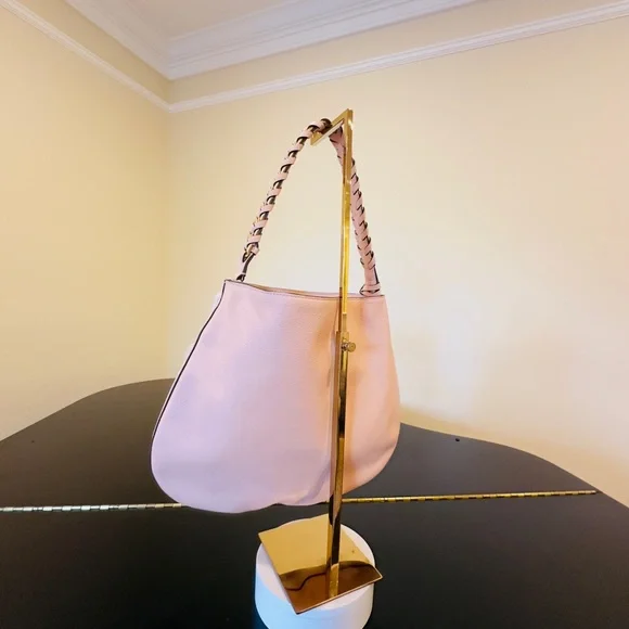 NWT Luxury Authentic Minimalist RARE Tory Burch Brooke Pebbled Leather Hobo Bag - Picture 10 of 17